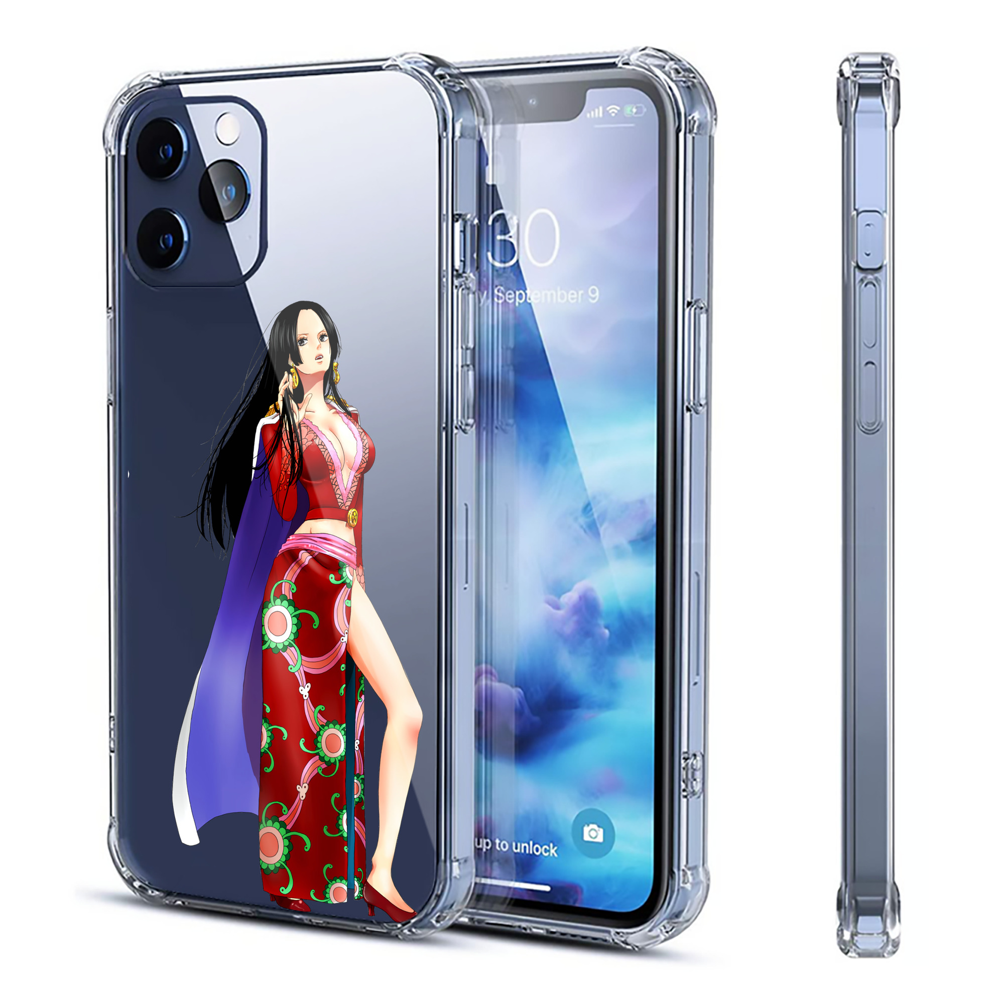 （画像用） ワンピース ボア・ハンコック ONE PIECE Boa·Hancock 【iPhone 12シリーズ対応】透明スマホケース（クリアソフトケース）